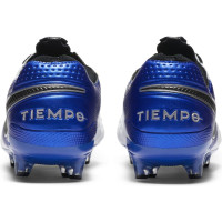 Nike Tiempo LEGEND 8 ELITE PRO KUNSTGRAS VOETBALSCHOENEN (AG) Wit Zwart Blauw Zilver