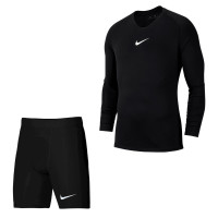 Ensemble d'entraînement à manches longues Nike Dri-FIT Park Noir