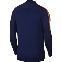Nike Dry Squad Trainingstrui Donkerblauw Oranje