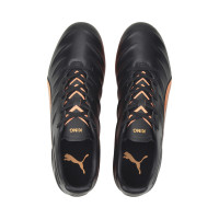 Chaussures de football Puma King Pro 21 Grass (FG) Noir/orange
