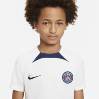 Nike Paris Saint-Germain Strike Trainingsshirt 2022-2023 Kids Wit Donkerblauw