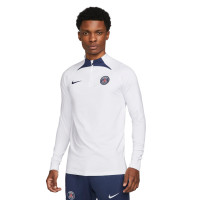 Nike Paris Saint-Germain Strike Haut d'Entraînement 2022-2023 Blanc Bleu Foncé