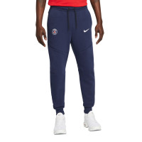 Nike Paris Saint-Germain Tech Fleece Pantalon d'Entraînement 2022-2023 Bleu Foncé Blanc