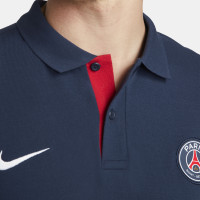 Nike Paris Saint-Germain Polo 2022-2023 Donkerblauw Rood Wit