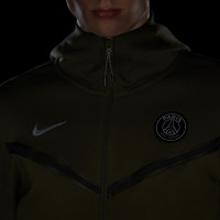 Nike Paris Saint Germain Tech Fleece Survêtement Coupe Vent 2022-2023 Vert Noir Blanc