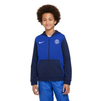 Nike Paris Saint Germain Club Fleece Survêtement 2022-2023 Enfants Bleu Foncé Blanc