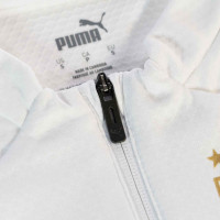PUMA Uruguay 1/4-Zip Haut d'Entraînement 2022-2024 Blanc Doré Bleu