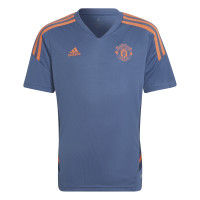 adidas Manchester United Trainingsset 2022-2023 Kids Blauw