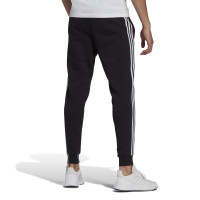 Pantalon d'entraînement en polaire adidas 3 bandes Noir/blanc