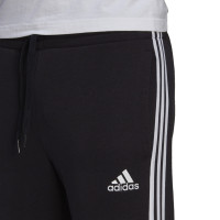 Pantalon d'entraînement en polaire adidas 3 bandes Noir/blanc