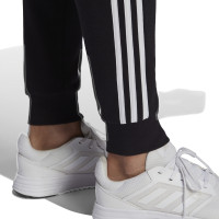 Pantalon d'entraînement en polaire adidas 3 bandes Noir/blanc