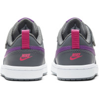 Nike Court Borough Low 2 Sneakers Klittenband Kids Zwart Bruin