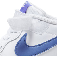 Nike Court Borough Low 2 Sneakers Klittenband Kids Wit Blauw