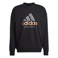 adidas Arsenal DNA Crew Sweater Sweatshirt 2022-2023 Noir Jaune Gris