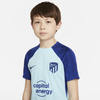 Nike Atletico Madrid Strike Maillot d'Entraînement 2022-2023 Enfants Bleu Clair Bleu Foncé