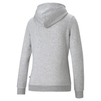 Survêtement à capuche en polaire à fermeture éclair avec logo PUMA Essentials pour femme, gris