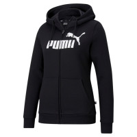 Survêtement à capuche en polaire avec logo PUMA Essentials pour femme, noir