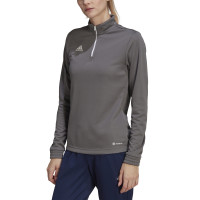 adidas Entrada 22 Trainingstrui 1/4-Zip Dames Grijs Wit