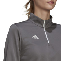 adidas Entrada 22 Trainingstrui 1/4-Zip Dames Grijs Wit