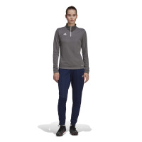 adidas Entrada 22 Trainingstrui 1/4-Zip Dames Grijs Wit