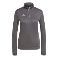 adidas Entrada 22 Trainingstrui 1/4-Zip Dames Grijs Wit