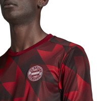 adidas Bayern München Pre Match Trainingsshirt 2022-2023 Rood Zwart