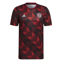 adidas Bayern München Pre Match Trainingsshirt 2022-2023 Rood Zwart