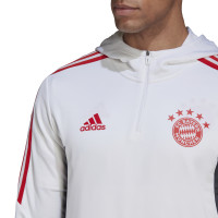 Sweat à capuche adidas Bayern Munich Track 2022-2023 Blanc