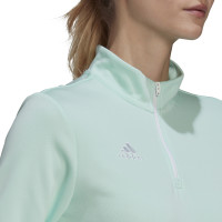 adidas Entrada 22 Trainingstrui 1/4-Zip Dames Mintgroen Wit