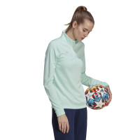 adidas Entrada 22 Trainingstrui 1/4-Zip Dames Mintgroen Wit