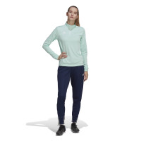 adidas Entrada 22 Trainingstrui 1/4-Zip Dames Mintgroen Wit