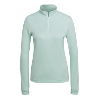 adidas Entrada 22 Trainingstrui 1/4-Zip Dames Mintgroen Wit