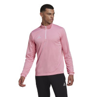 adidas Entrada 22 Haut d'Entraînement 1/4-Zip Rose Blanc