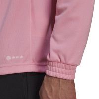 adidas Entrada 22 Haut d'Entraînement 1/4-Zip Rose Blanc