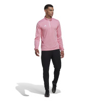 adidas Entrada 22 Haut d'Entraînement 1/4-Zip Rose Blanc