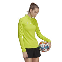 adidas Entrada 22 Trainingstrui 1/4-Zip Dames Lichtgroen Wit