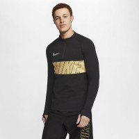 Nike Dry Academy Trainingstrui Zwart Goud