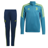 adidas Juventus Trainingspak 2022-2023 Kids Blauw Blauw