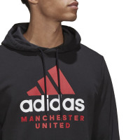 adidas Manchester United DNA Hooded Trainingspak 2022-2023 Zwart