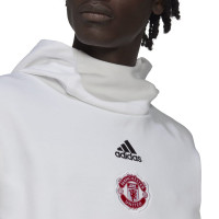 adidas Manchester United Travel Hoodie 2022-2023 Wit