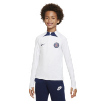 Nike Paris Saint-Germain Strike Haut d'Entraînement 2022-2023 Enfants Blanc Bleu Foncé