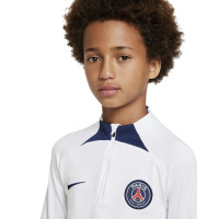 Nike Paris Saint-Germain Strike Haut d'Entraînement 2022-2023 Enfants Blanc Bleu Foncé
