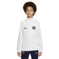 Nike Paris Saint-Germain Strike Hooded Trainingspak 2022-2023 Kids Wit Donkerblauw
