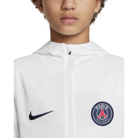 Nike Paris Saint-Germain Strike Survêtement à Capuche 2022-2023 Enfants Blanc Bleu Foncé