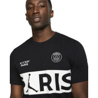 Nike Paris Saint Germain AIR JORDAN T-shirt 2019-2020 Zwart Wit