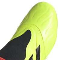 adidas Copa Sense.3 Sans Lacets Gazon Naturel Chaussures de Foot (FG) Jaune Noir Rouge