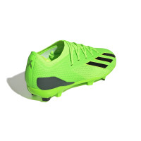 adidas X Speedportal.1 Gazon Naturel Chaussures de Foot (FG) Enfants Vert Noir Jaune
