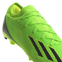 adidas X Speedportal.3 Gazon Naturel Chaussures de Foot (FG) Vert Noir Jaune