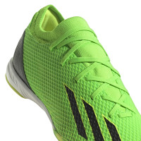 adidas X Speedportal.3 Chaussures de Foot en Salle (IN) Vert Noir Jaune