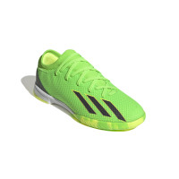 adidas X Speedportal.3 Chaussures de Foot en Salle (IN) Enfants Vert Noir Jaune